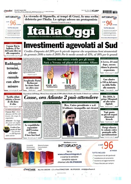 Italia oggi : quotidiano di economia finanza e politica